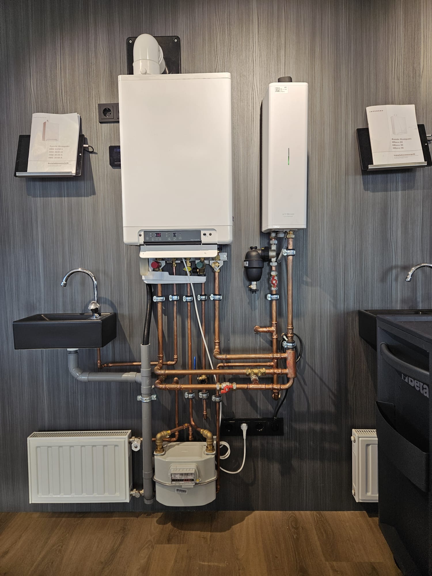 CV-ketel met boiler